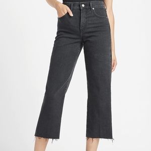 Cropped Wide Leg High Rise Jeans Express
